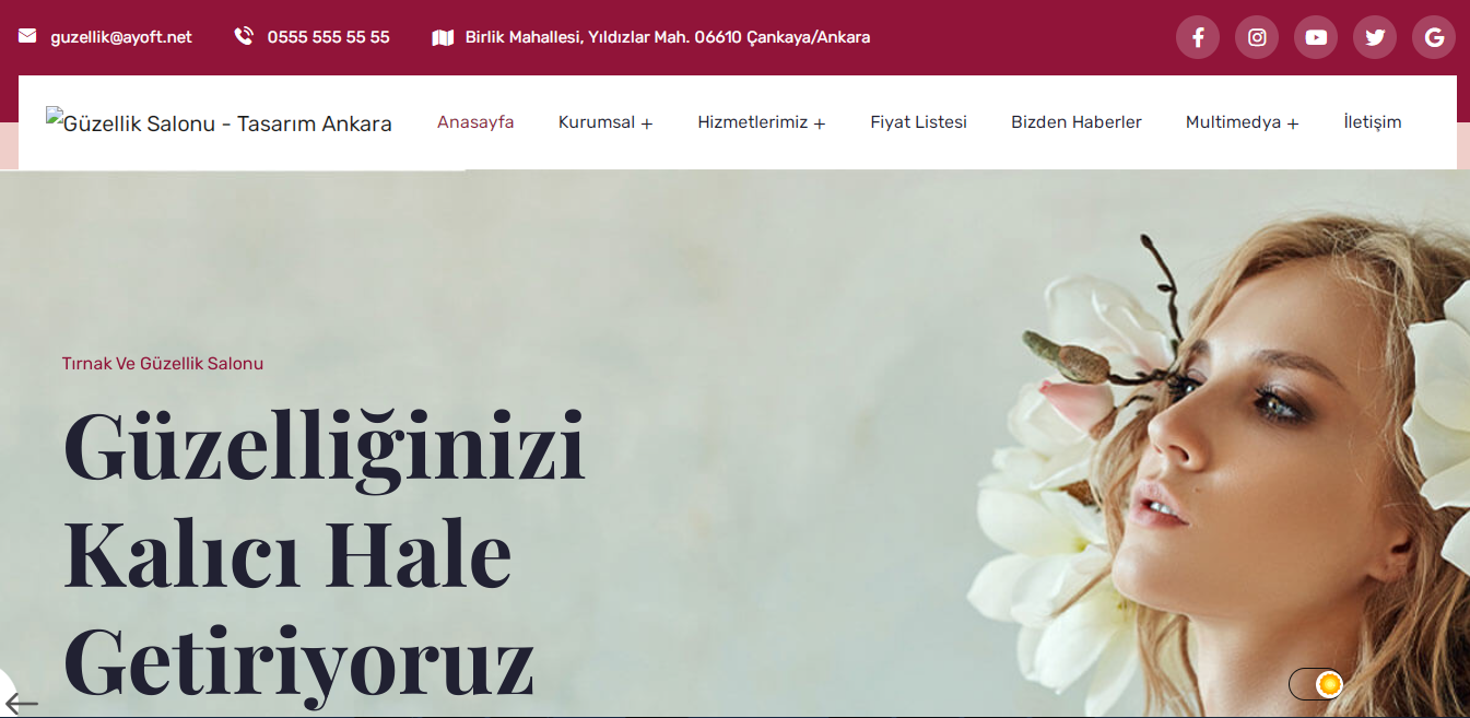 Güzellik Salonu Teması V5