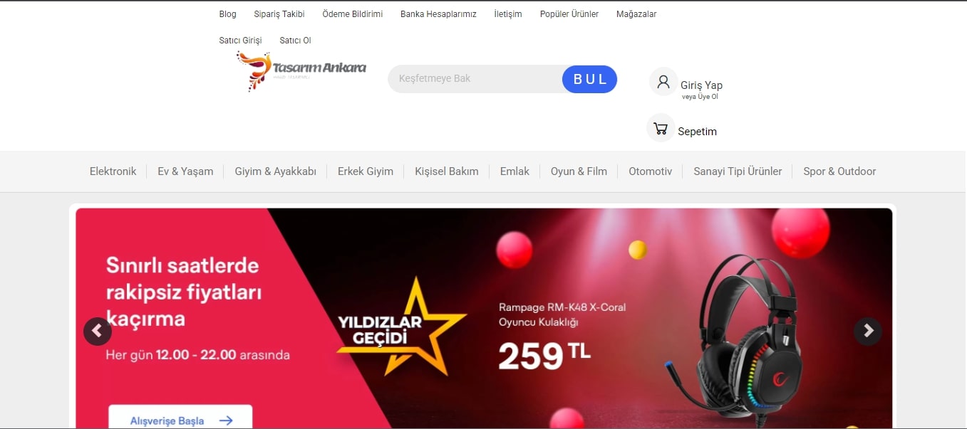 E-Ticaret V16 Satış ve SMS Modüllü