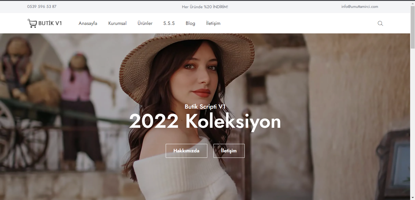 Butik E-Ticaret Teması
