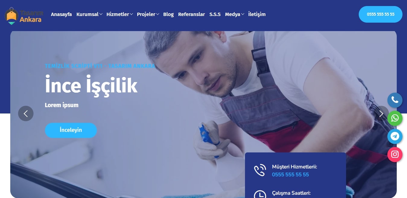 Temizlik Firması Teması V11