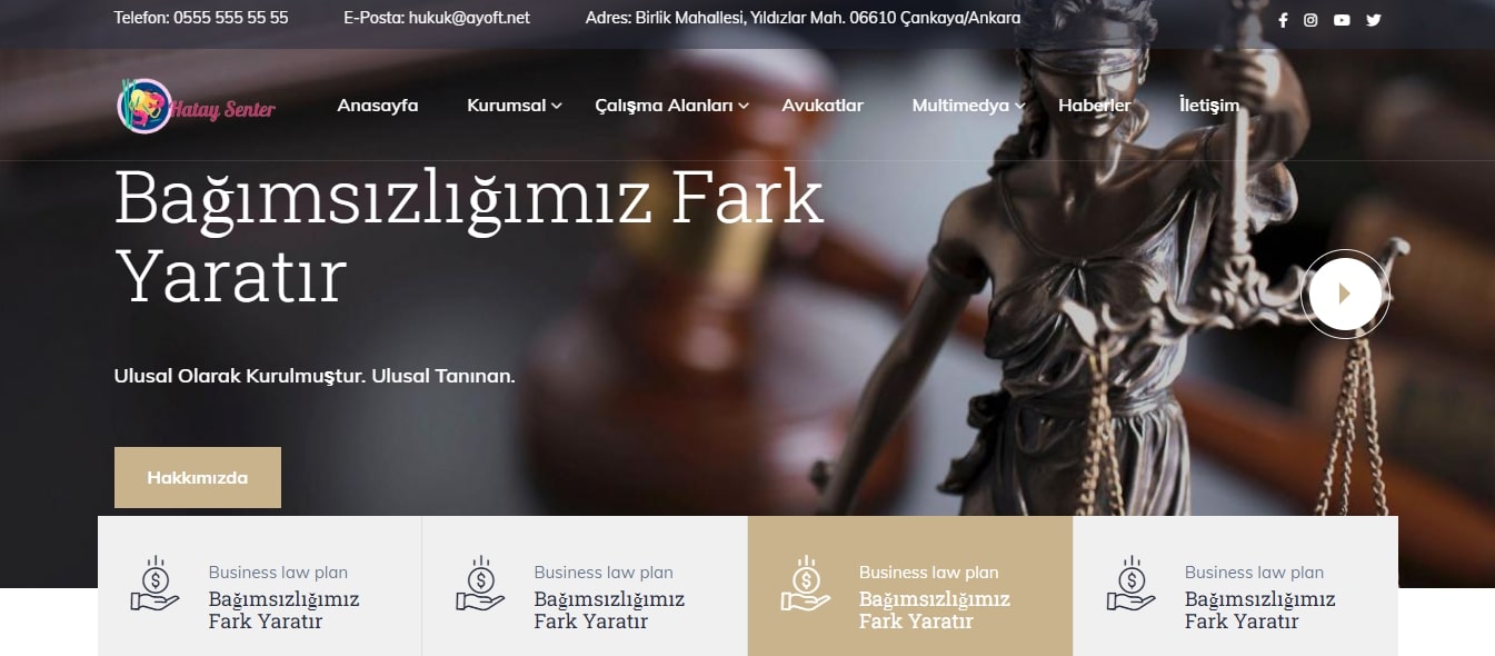 Avukat Tanıtım Sitesi V2