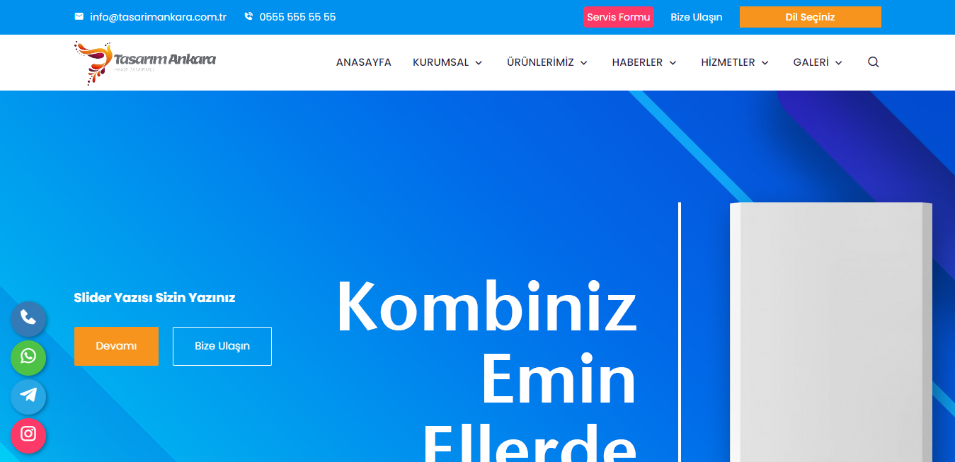 Kombi Teknik Servis Teması V2