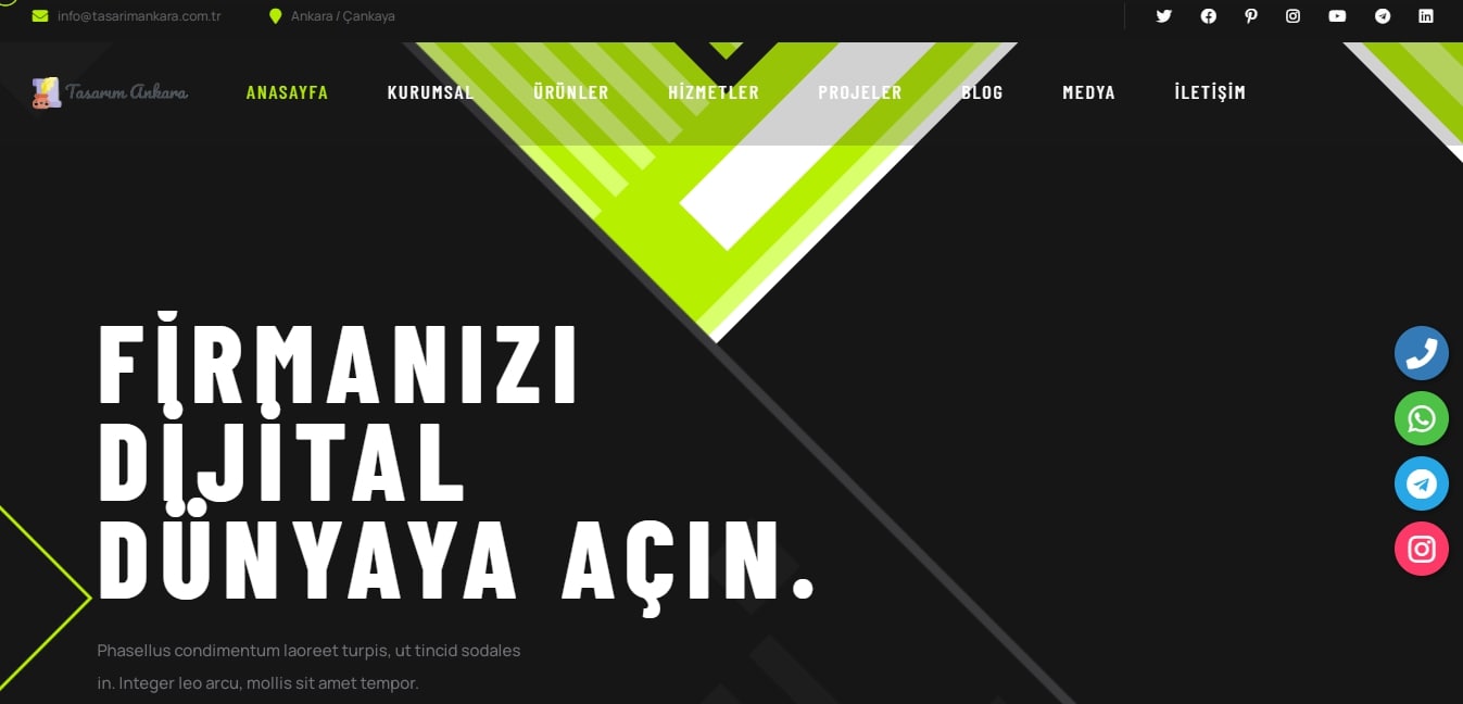 Kurumsal Ajans V4 Teması Çok Fonksiyonlu
