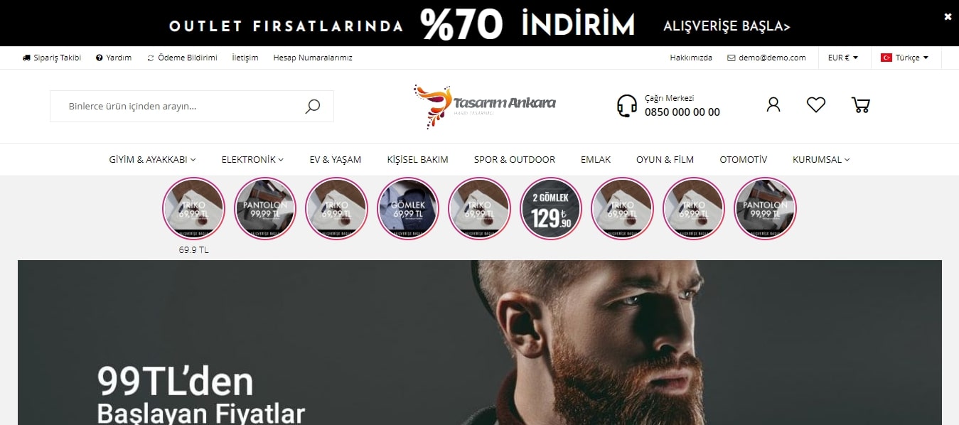 Çok Profesyonel E-Ticaret V19 Teması
