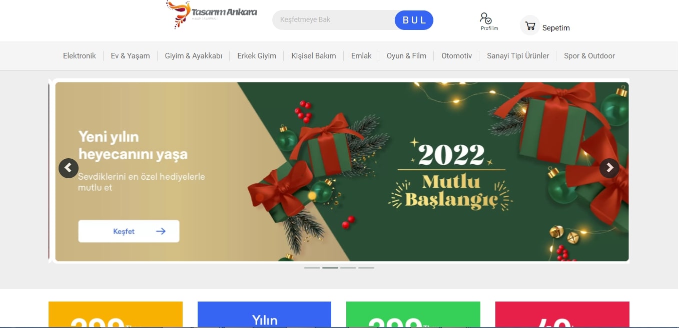 Mağaza Açma Özellikli E-Ticaret V11 Teması
