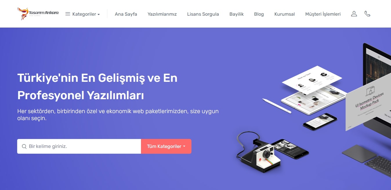 Script Satış Özellikli Entegrasyonlu Tema