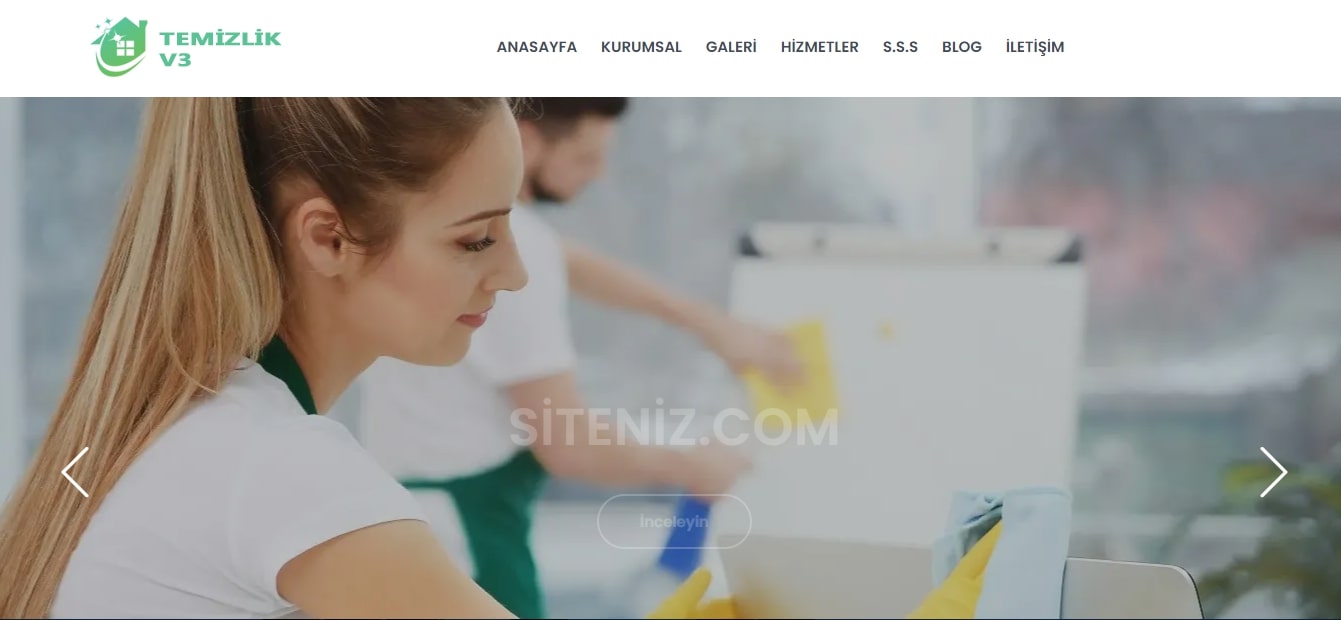 Temizlik Firması Tanıtım Teması 1