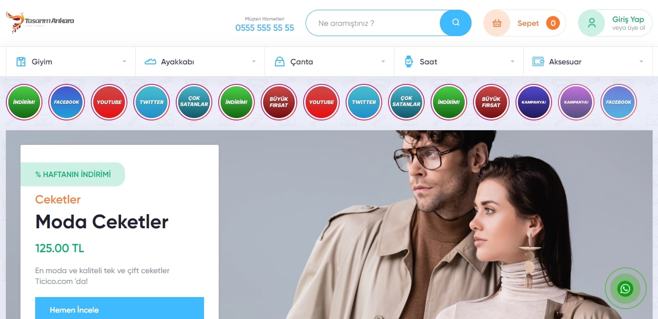 E-Ticaret V7 - Promosyonlu Satış Teması