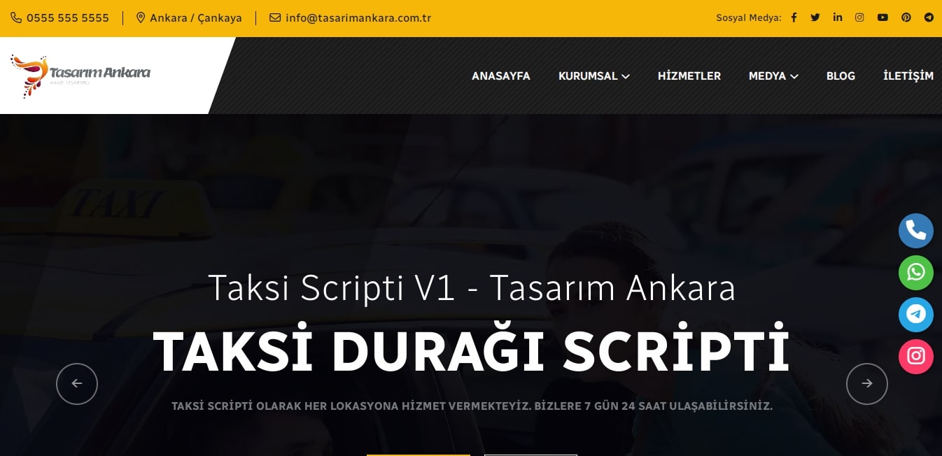 Taksi Durağı Tanıtım Teması V1