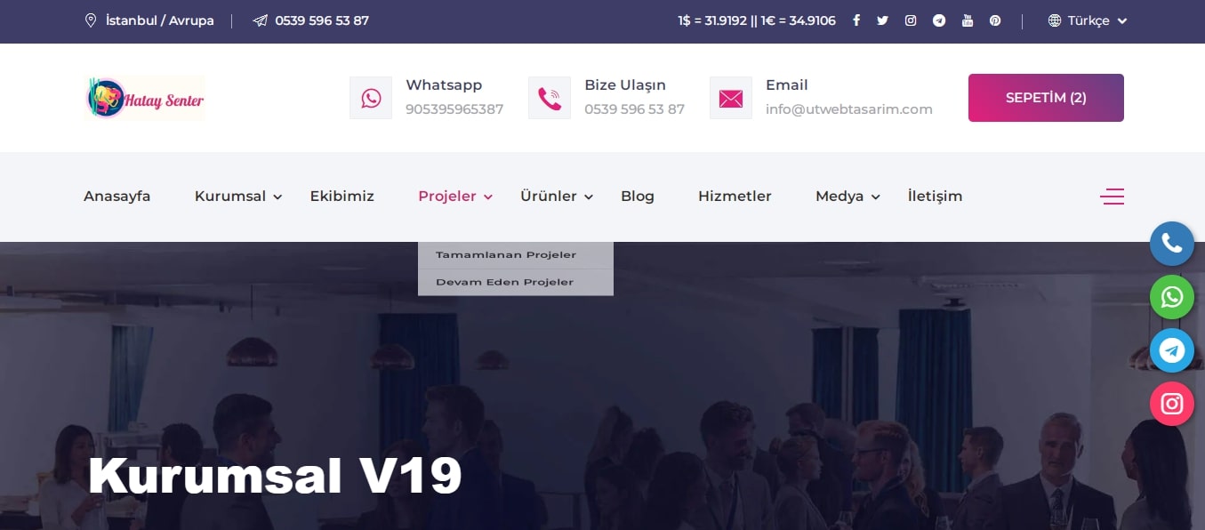Kurumsal Firma Teması V19