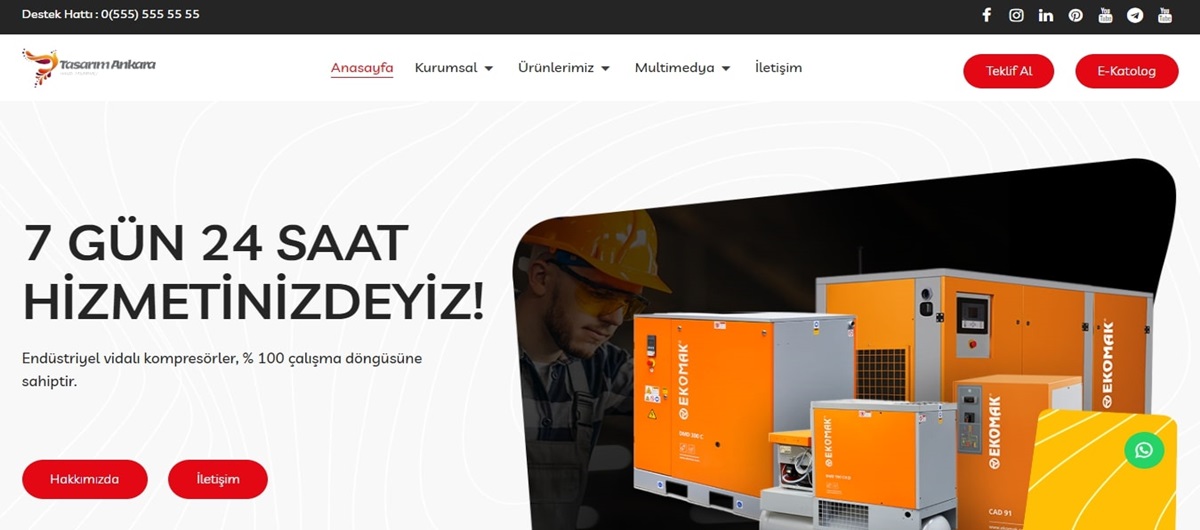 Kurumsal Makine Teması V3