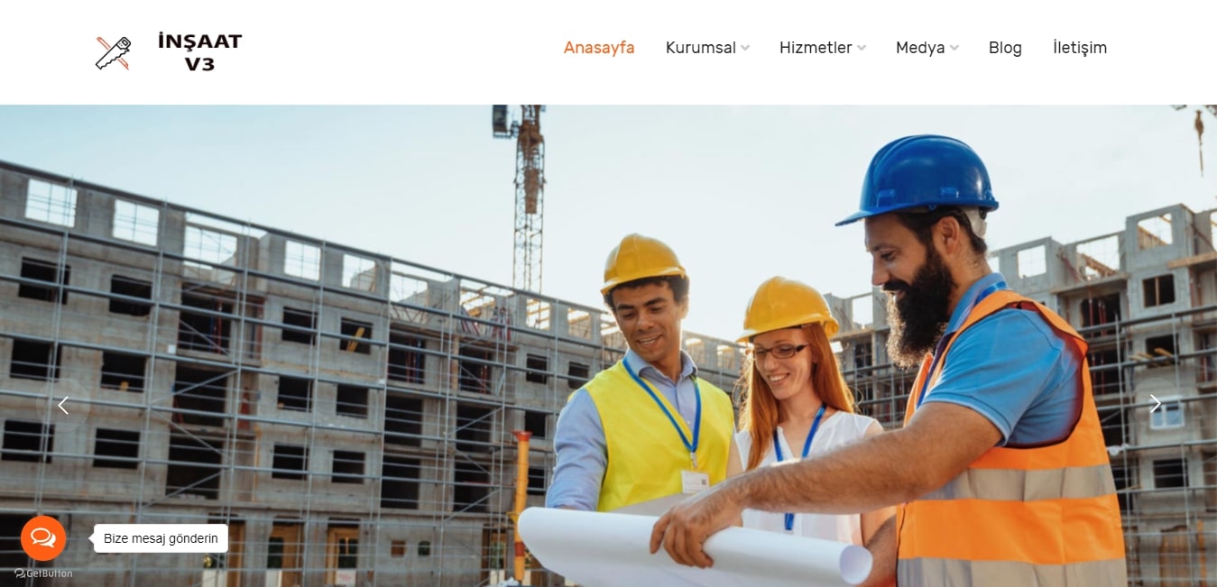 Kurumsal İnşaat Firması Teması V6