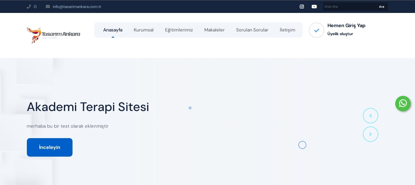 Akademi Tanıtım Sitesi V1