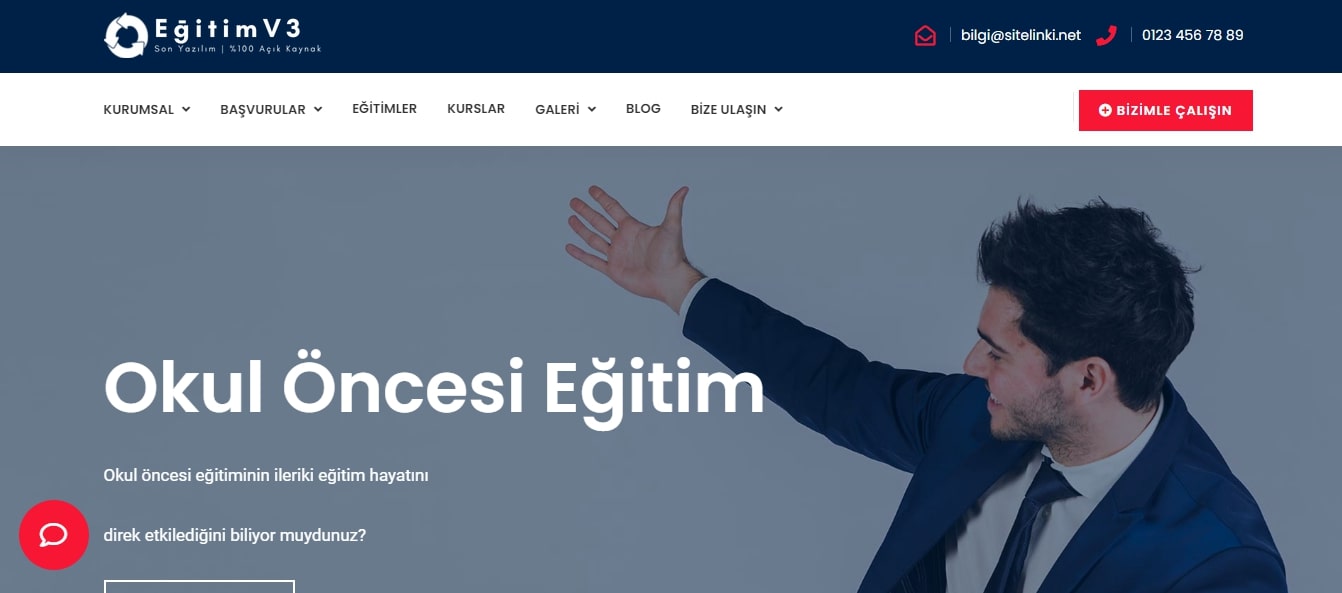 Özel Okul Eğitim Teması V3