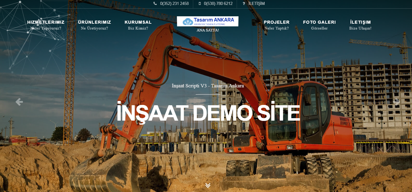 Kurumsal İnşaat Teması V3