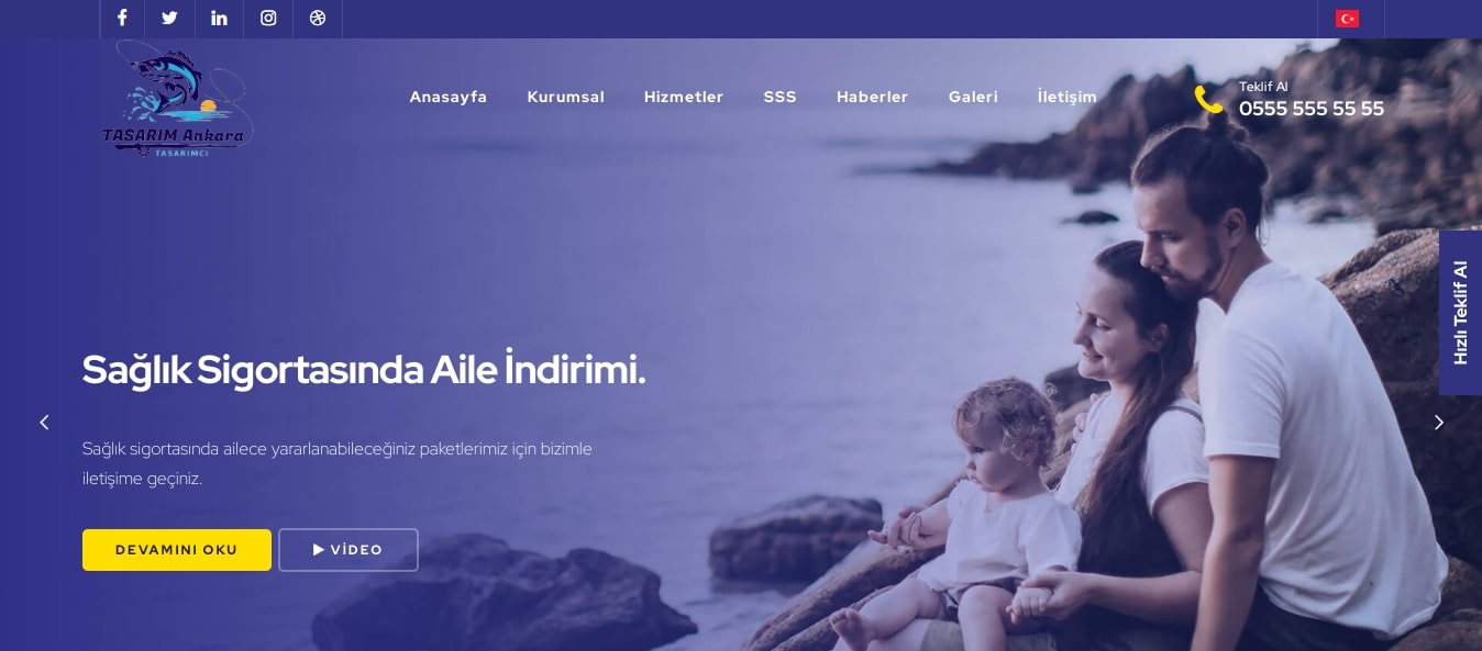 Sigorta Firması Teması V10