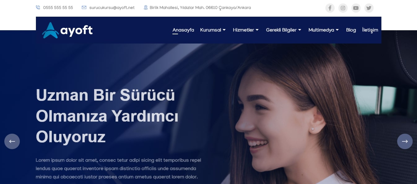 Sürücü Kursu Teması V1
