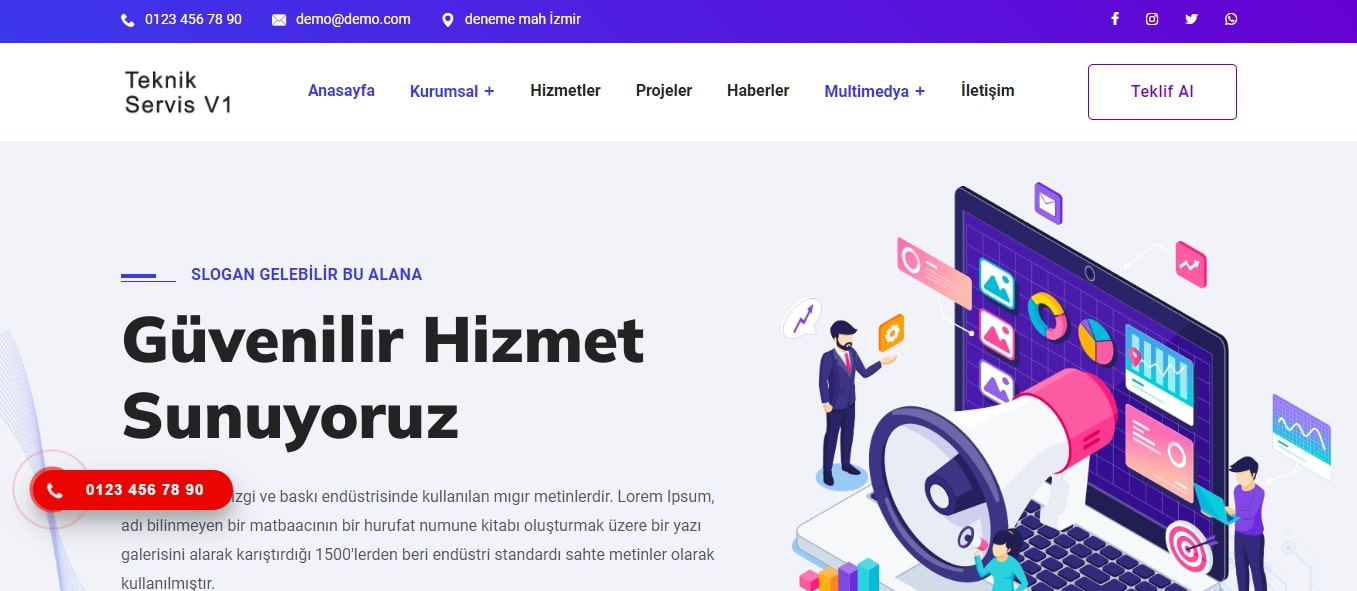 Kurumsal Ajans Tanıtım Teması V3