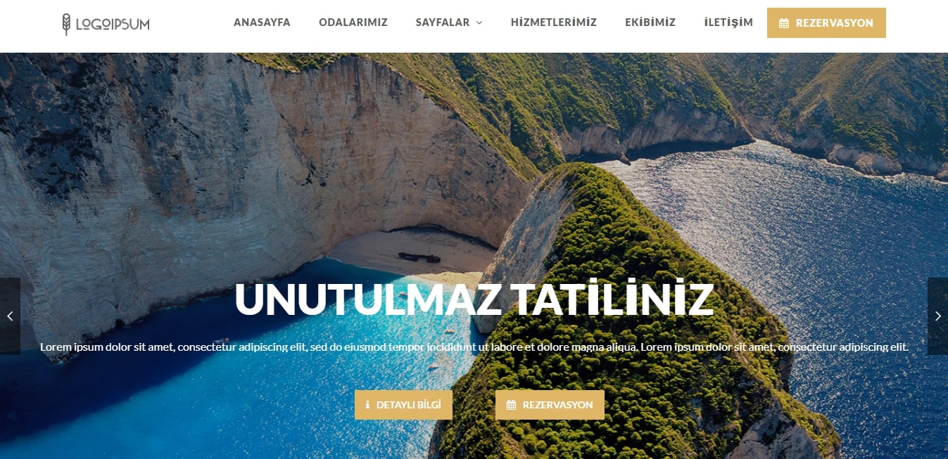 Otel Rezervasyon Teması