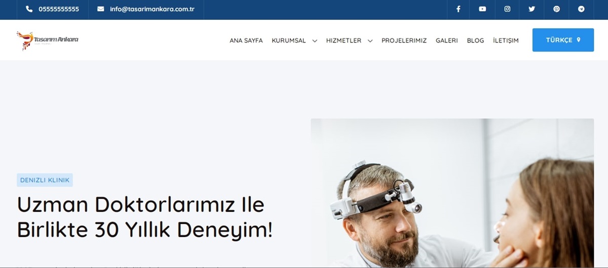 5 Dil Özellikli Sağlık Hastane Teması V1